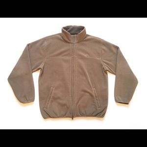 Vintage Nautica Tan Full Zip Fleece Jacket XL